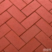 Клинкер тротуарный красный «Лондон» классик, 200х100х50мм (540шт/10,8 кв.м.)