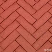 Клинкер тротуарный красный «Лондон» ЛОНГ, 250х80х50мм (532шт/10,64 кв.м.)