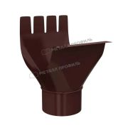 Воронка выпускная МЕТАЛЛ ПРОФИЛЬ GS lite D125/90 Ral 8017