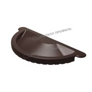 Заглушка желоба МЕТАЛЛ ПРОФИЛЬ GS lite D125 Ral 8017