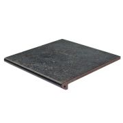 Ступень флорентинер рядовая Exagres Metallica Basalt, Peldano Flor 330x330x30x12 mm, C3 (4 шт./уп.)