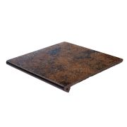 Ступень флорентинер рядовая Exagres Metallica Cherry, Peldano Flor 330x330x30x12 mm, C3 (4 шт./уп.)