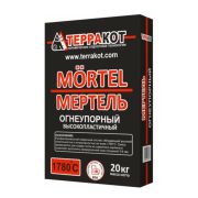 ТЕРРАКОТ Мертель кладочная смесь для топки огнеупорная (20кг)