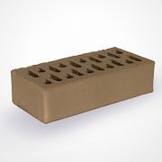 Кирпич облицовочный СЕРЫЙ одинарный пустотелый Ажемак